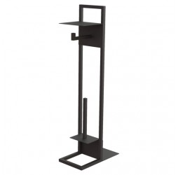 Deante Mokko Nero Держатель с полкой для туалетной бумаги, черный