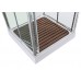 Душевая кабина AvaCan V2010LED AVA 100x100 LED, стекла прозрачные, профиль хром