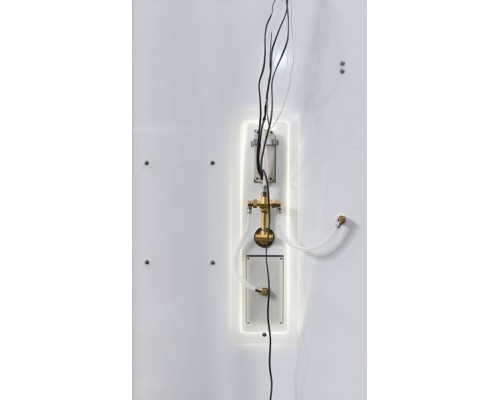 Душевая кабина AvaCan V2010LED AVA 100x100 LED, стекла прозрачные, профиль хром