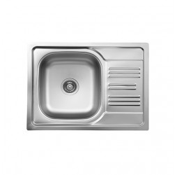 Deante Xylo сатин - мойка стальная 1 чаша с крылом, 580*435*160 мм + сифон