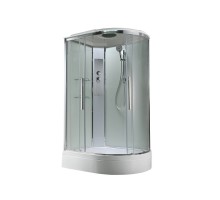 Душевая кабина Avacan EM3812LT AVA 120x80 левая, стандарт, стека прозрачные, профиль хром