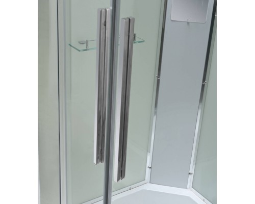 Душевая кабина Avacan EM3812LT AVA 120x80 левая, стандарт, стека прозрачные, профиль хром