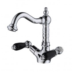 Смеситель для умывальника Caprigo Adria-classic Black Edition 03B-526-CRM