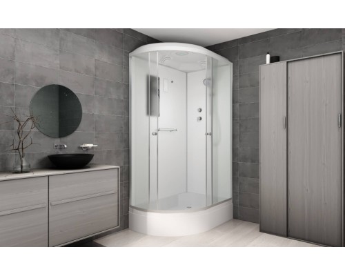 Душевая кабина AvaCan D312SR AVA 120x90 стандарт, правая, стекла матовые, профиль хром