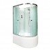 Душевая кабина AvaCan EM5012LN AVA 120x90 без крыши, левая, стекла с рисунком, профиль хром