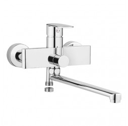 Deante Alpinia Смеситель для ванны с удлиненным изливом, хром