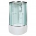 Душевая кабина AvaCan D511SEL AVA 110x110 с электрикой, стекла матовые, профиль хром