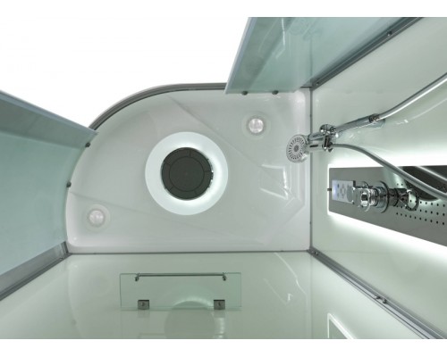 Душевая кабина AvaCan D5012RLED AVA 120x80 правая, LED, стекла матовые, профиль хром