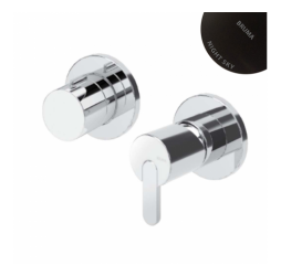 Смеситель скрытого монтажа, с 3 выходами Leaf 167 312 3NS Night sky