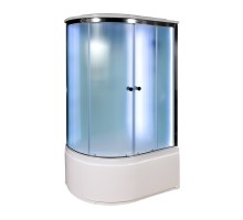 Душевая кабина Avacan D120SRLED AVA 120x80 LED, правая, стекла матовые, профиль хром