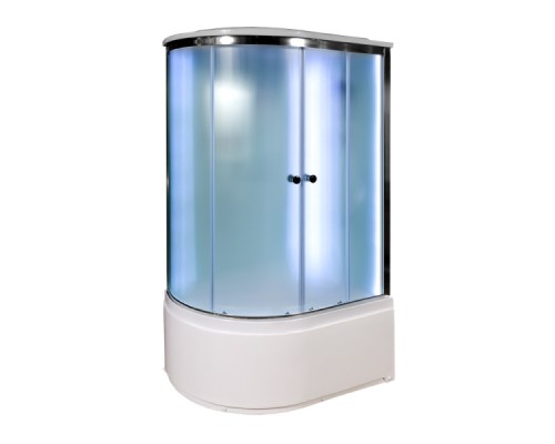 Душевая кабина AvaCan D120SRLED AVA 120x80 LED, правая, стекла матовые, профиль хром
