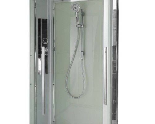 Душевая кабина AvaCan EM5010NT AVA 100x100 без крыши, стекла прозрачные, профиль хром