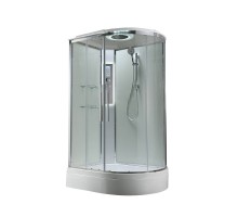 Душевая кабина Avacan EM3912LLEDT AVA 120x90 левая, LED, стекла прозрачные, профиль хром