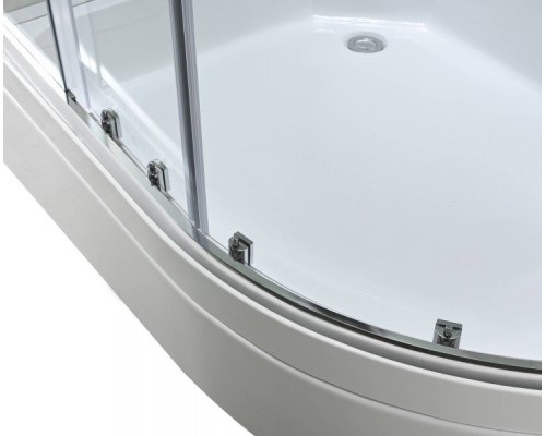 Душевая кабина Avacan EM3912LLEDT AVA 120x90 левая, LED, стекла прозрачные, профиль хром