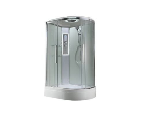 Душевая кабина Avacan EM3912LLEDT AVA 120x90 левая, LED, стекла прозрачные, профиль хром