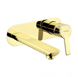 Deante Arnika Gold Смеситель для раковины скрытого монтажа, золото