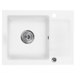 Deante Zorba алебастр - мойка 1 чаша с крылом, 580*440*160 мм