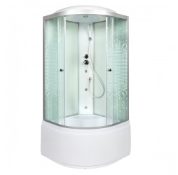 Душевая кабина Avacan L910GM AVA 100x100 с гидромассажем (стекла матовые с рисунком)