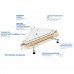 Душевой поддон акриловый прямоугольный  RIVER WEMOR 110/80/24 S 1100*800*240 мм