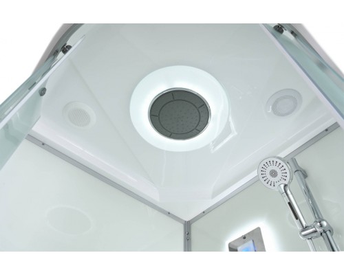 Душевая кабина AvaCan D2090LED 90x90 LED, стекла матовые, профиль хром