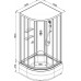 Душевая кабина AvaCan EM2710N AVA 100x100 без крыши, стекла с узором, профиль хром