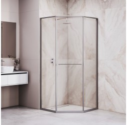 Душевой уголок RGW SV-82 L 100x100 33328200-110L стекло прозрачное, профиль хром