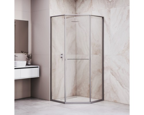 Душевой уголок RGW SV-82 L 100x100 33328200-110L стекло прозрачное, профиль хром