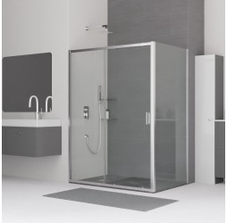 Душевой уголок RGW CL-48 (CL-14+Z-050-1) прозрачное cтекло цвет профиля 5 мм 32094885-011