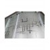 Душевая кабина AvaCan EM2012RGM AVA 120x90 с гидромассажем, правая, стекла с узором, профиль хром