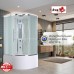 Душевая кабина Avacan EM5011LEDNEW AVA 110x110 LED, стекла матовые, профиль хром