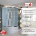 Душевая кабина Avacan EM5011LEDNEW AVA 110x110 LED, стекла матовые, профиль хром