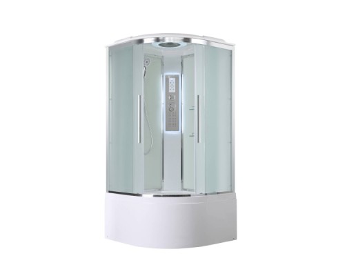 Душевая кабина Avacan EM5011LEDNEW AVA 110x110 LED, стекла матовые, профиль хром