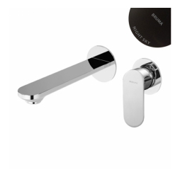 Смеситель для раковины на 2 отверстия, настенный Coral 194 840 0NS Night Sky