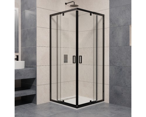 Душевой уголок RGW PA-038-B Прозрачное cтекло 6 мм 800x800 цвет профиля черный  350803888-14