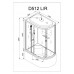 Душевая кабина Avacan D512SL AVA 120x90 стандарт, левая, стекла матовые, профиль хром