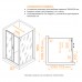 Душевой уголок RGW PA-74B (PA-14B + Z-050-2B) прозрачное cтекло цвет профиля 6 мм 41087411