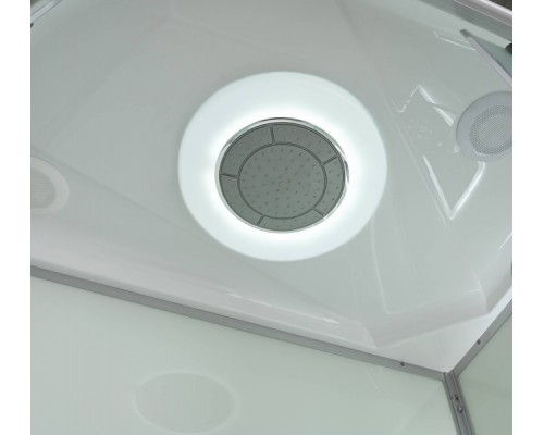 Душевая кабина AvaCan D2012RLED AVA 120x80 правая, LED, стекла матовые, профиль хром