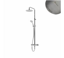 Душевая система с верхней лейкой из нержавеющей стали UltraThin (Ультра тонкая) Ø250 мм Lusitano 107 282 1ST Satinox