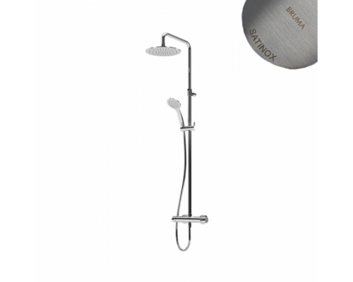 Душевая система с верхней лейкой из нержавеющей стали UltraThin (Ультра тонкая) Ø250 мм Lusitano 107 282 1ST Satinox