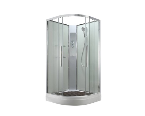 Душевая кабина Avacan EM2010NT AVA 100x100 без крыши, стекла прозрачные, профиль хром