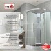 Душевая кабина Avacan EM2010NT AVA 100x100 без крыши, стекла прозрачные, профиль хром