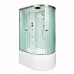Душевая кабина AvaCan EM5012LGM AVA 120x90 с гидромассажем, левая, стекла с рисунком, профиль хром