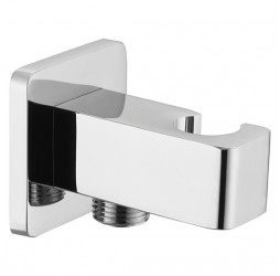 Cascada Угловой соединитель с держателем лейки квадратный, хром.