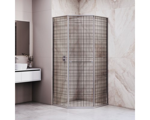 Душевой уголок RGW SV-82 L 90x90 33328299-241L стекло черная вуаль, профиль хром