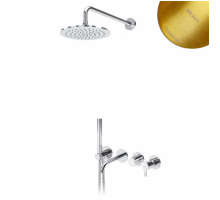 Душевой набор, скрытого монтажа, душевой лейкой Ø250 мм и наливом на ванну Leaf 167 240 0SR Sunrise