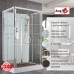 Душевая кабина AvaCan V2011N AVA 110x90 без крыши, стекла прозрачные, профиль хром