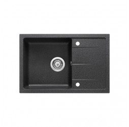 Deante Leda графитовый - мойка 1 чаша с крылом, 670*440*152 мм + сифон