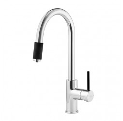 Deante Aster Смеситель для мойки с подключением фильтра для воды, хром-черный