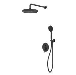 Система для душа скрытого монтажа WHITECROSS Y YSET04BASICBL (черный мат)