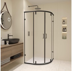 Душевой уголок RGW Classic CL-55-B 72095588-14, 80 х 80 см, стекло прозрачное, профиль черный